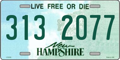 NH license plate 3132077