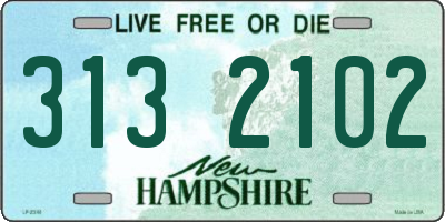 NH license plate 3132102