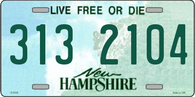 NH license plate 3132104