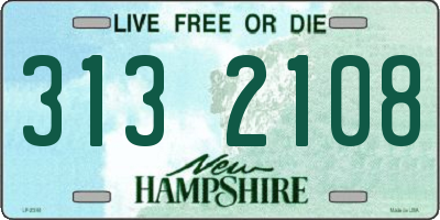 NH license plate 3132108