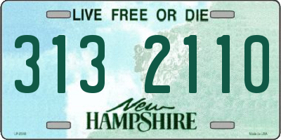 NH license plate 3132110