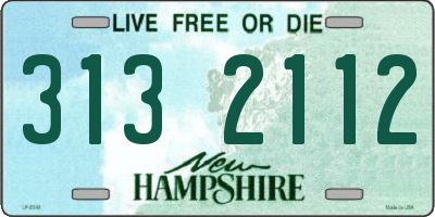 NH license plate 3132112