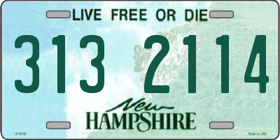 NH license plate 3132114