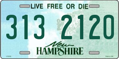 NH license plate 3132120
