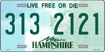 NH license plate 3132121