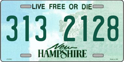 NH license plate 3132128