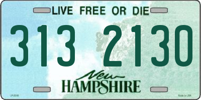 NH license plate 3132130