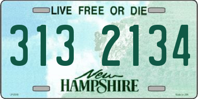 NH license plate 3132134