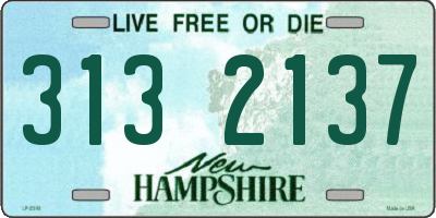 NH license plate 3132137