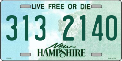 NH license plate 3132140