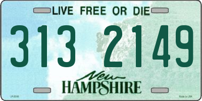 NH license plate 3132149