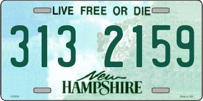 NH license plate 3132159