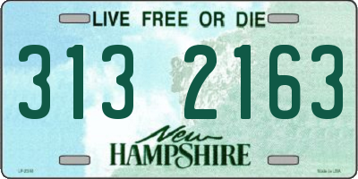 NH license plate 3132163