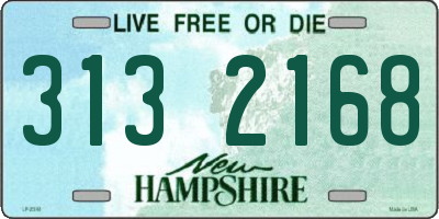 NH license plate 3132168