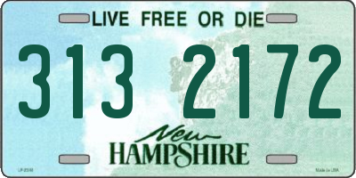 NH license plate 3132172