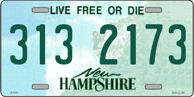 NH license plate 3132173