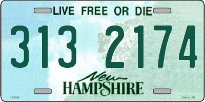 NH license plate 3132174