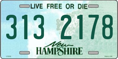 NH license plate 3132178