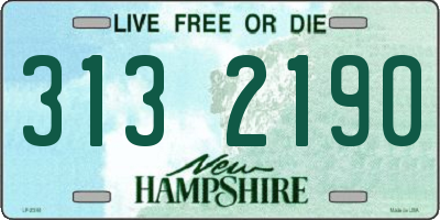 NH license plate 3132190