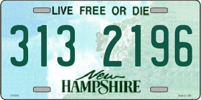 NH license plate 3132196