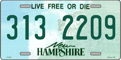 NH license plate 3132209