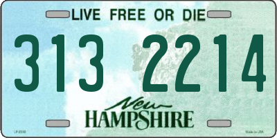 NH license plate 3132214