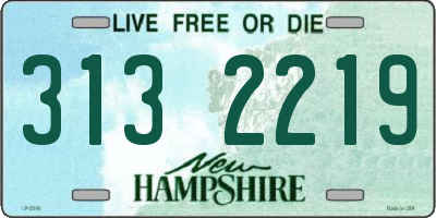 NH license plate 3132219