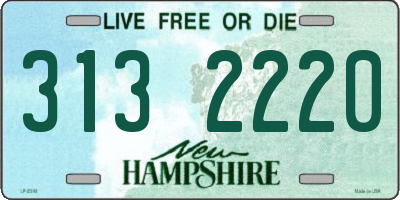 NH license plate 3132220