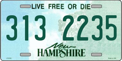 NH license plate 3132235
