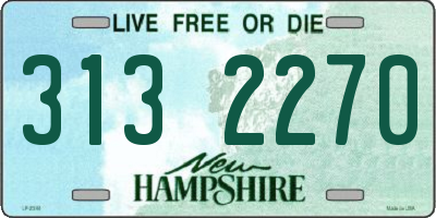 NH license plate 3132270