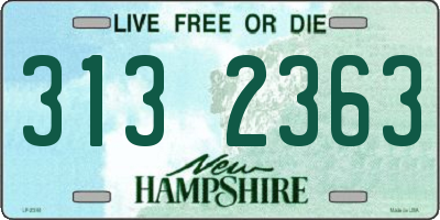 NH license plate 3132363
