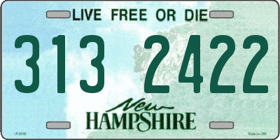 NH license plate 3132422