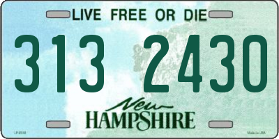 NH license plate 3132430