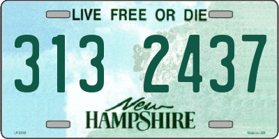 NH license plate 3132437
