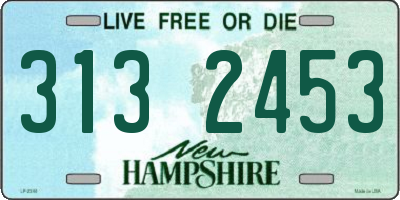 NH license plate 3132453