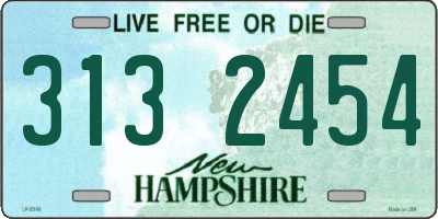 NH license plate 3132454