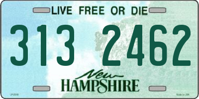 NH license plate 3132462