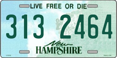 NH license plate 3132464