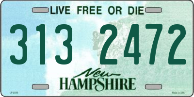 NH license plate 3132472