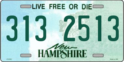 NH license plate 3132513