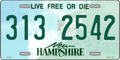 NH license plate 3132542