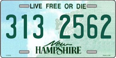 NH license plate 3132562