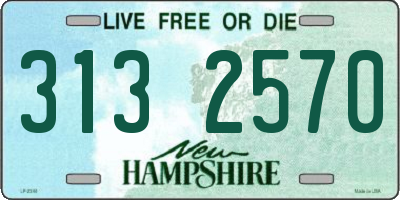 NH license plate 3132570