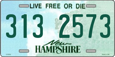 NH license plate 3132573