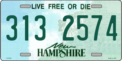 NH license plate 3132574