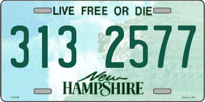NH license plate 3132577