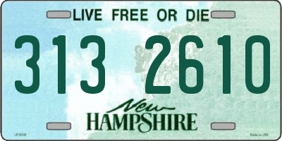 NH license plate 3132610