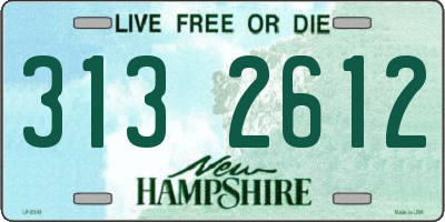 NH license plate 3132612