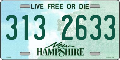 NH license plate 3132633