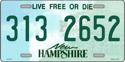 NH license plate 3132652
